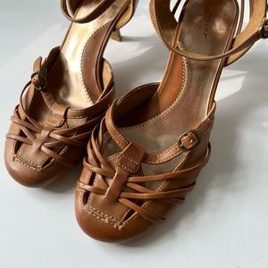 Brown Fioni Heel Sandals 6 1/2